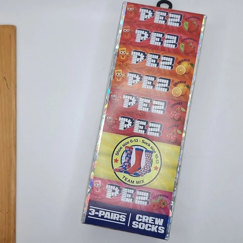 PEZ CANDY CREW SOCKS 3 PAIR